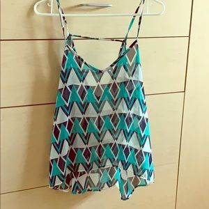 Super cute patterned tank top